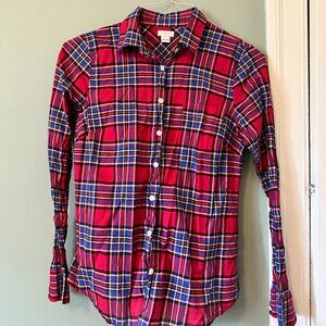 J.Crew 100% Cotton Plaid Button Up